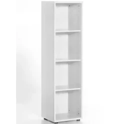 Wohnen Weißes Regal für Ordner 39x147x35 cm - Radiassu