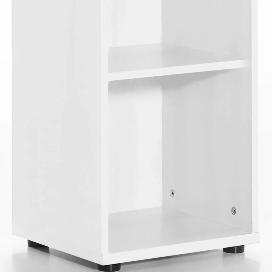 Wohnen Weißes Regal für Ordner 39x147x35 cm - Radiassu