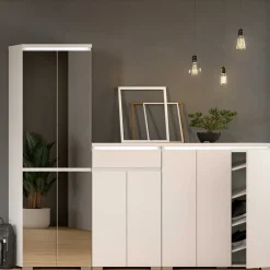 Weißes Schuh-Vertiko in modernem Design - Dany^Wohnen