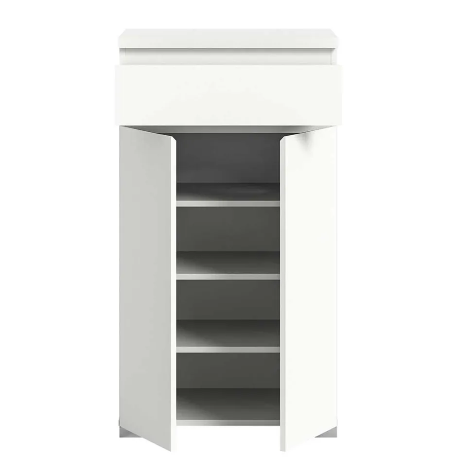 Weißes Schuh-Vertiko in modernem Design - Dany^Wohnen