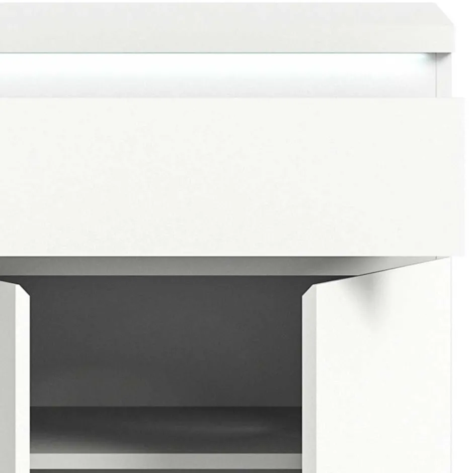 Weißes Schuh-Vertiko in modernem Design - Dany^Wohnen