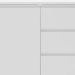 Weißes Sideboard 150cm mit Haarnadel Beinen - Donny^Wohnen New