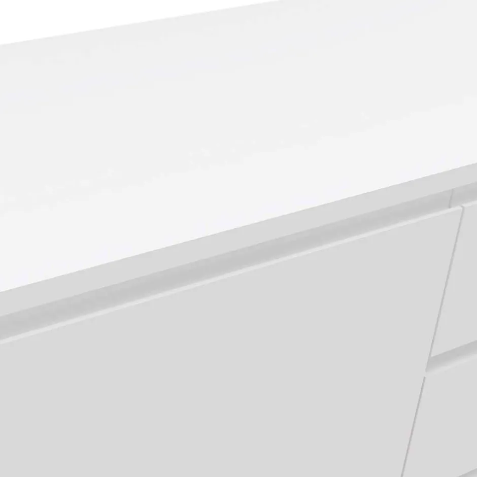 Weißes Sideboard 150cm mit Haarnadel Beinen - Donny^Wohnen New