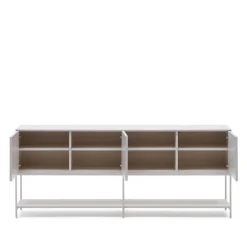 Weißes Sideboard in halboffenem Design - Dresconio^Wohnen New