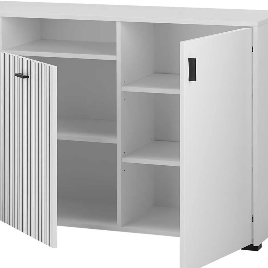 Wohnen Weißes Sideboard mit zwei Metern Breite - Dualkos