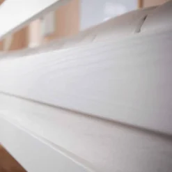 Kinder Wohnen Weißes Stockbett aus Massivholz Kiefer Huelca mit 5 Schubkästen