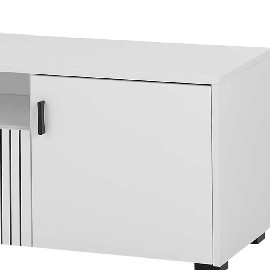 Wohnen Weißes TV Board 150 cm breit - Dualkos