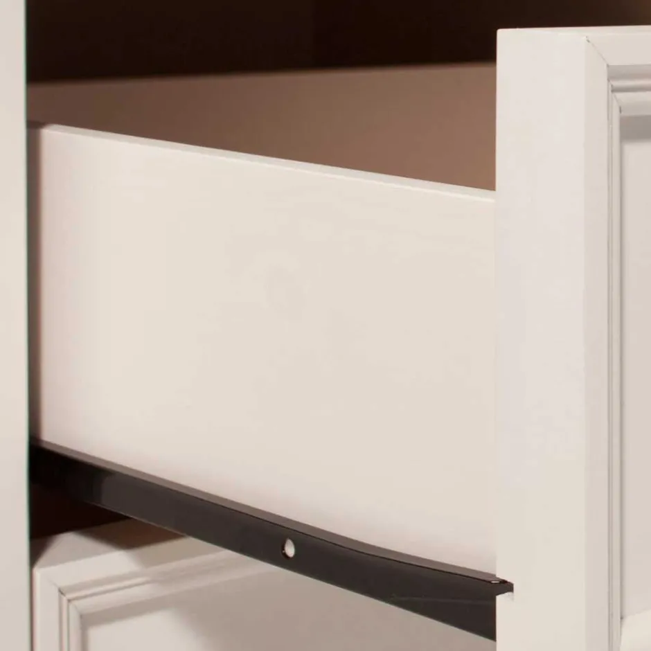 Weißes TV Board im Landhaus Design - Segrino^Wohnen