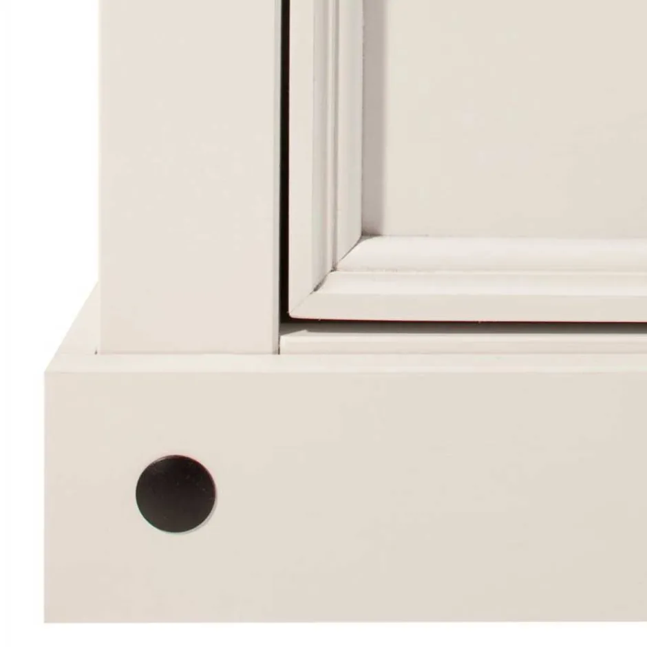 Weißes TV Board im Landhaus Design - Segrino^Wohnen