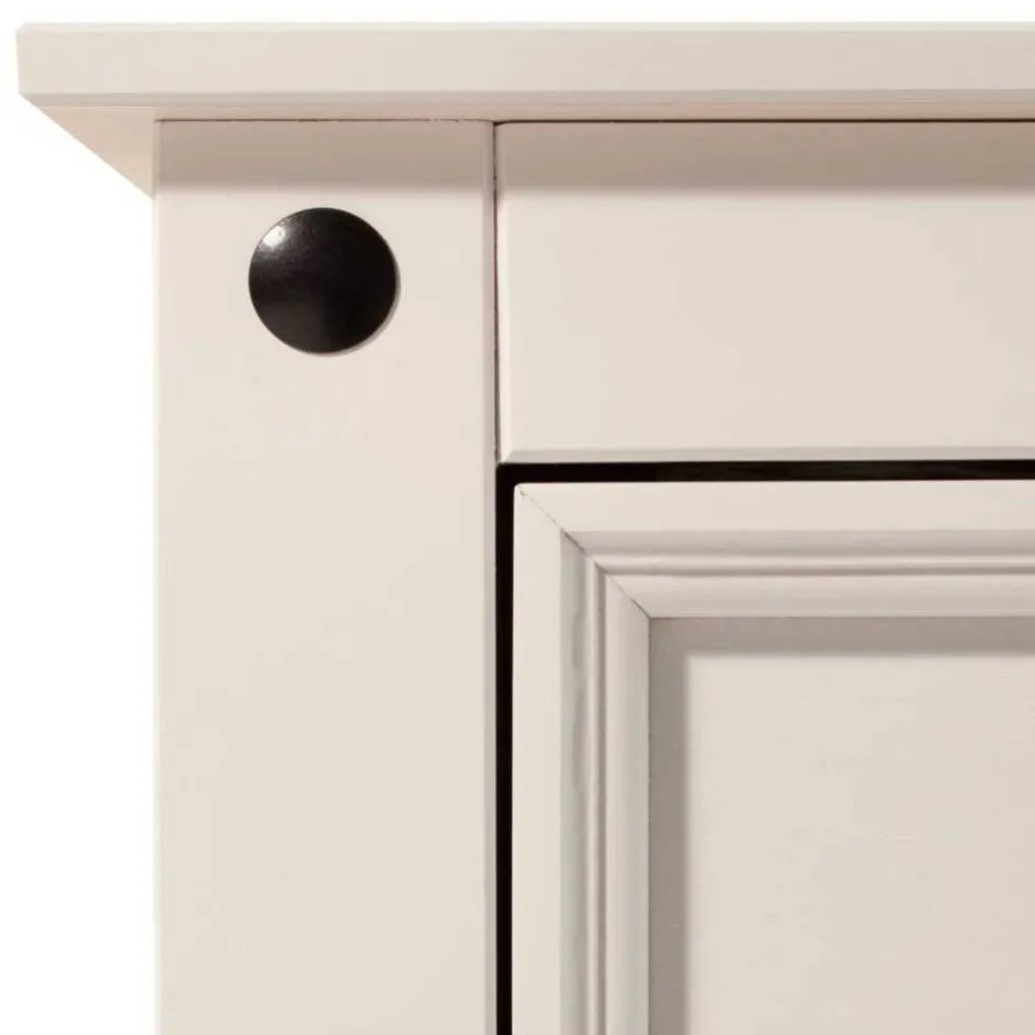 Weißes TV Board im Landhaus Design - Segrino^Wohnen