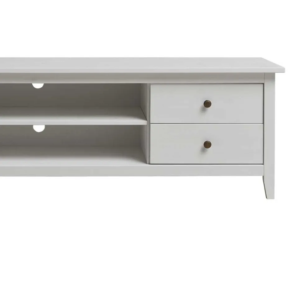 Wohnen Weißes TV Board im Landhausstil - Astinion