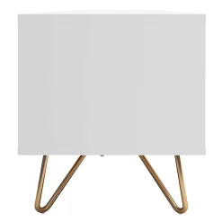 Weißes TV Lowboard mit Klappe & Schublade - Marmore^Wohnen Discount