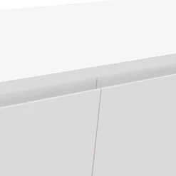 Weißes TV Lowboard mit Klappe & Schublade - Marmore^Wohnen Discount