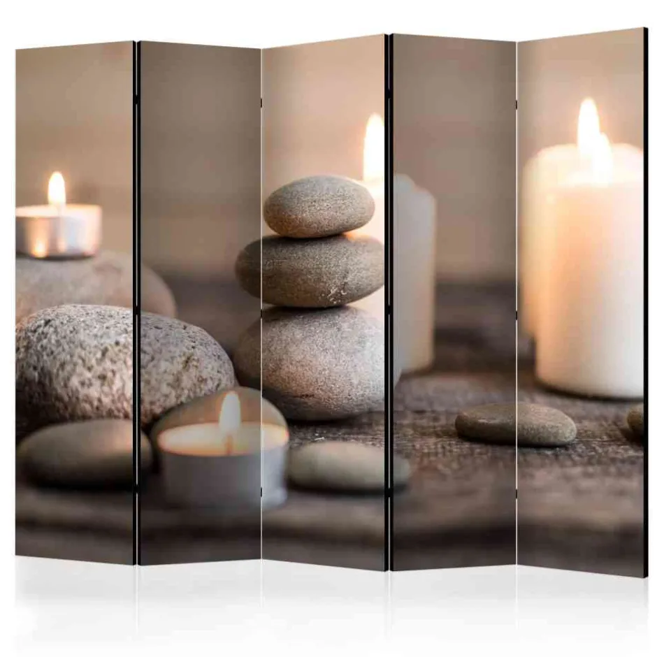 Wohnen Wellness Wohnraum Trennwand mit Foto - Evilla