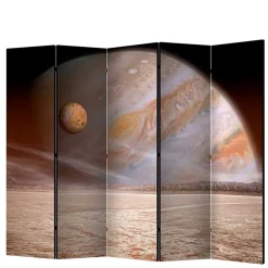 Wohnen Weltall Paravent mit farbigem Motivdruck - Tiara