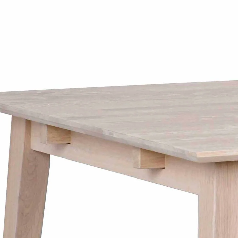 Wohnen White Wash Eiche Essgruppe Retro - Pessoa (siebenteilig)