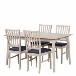 White Wash Esstischgruppe aus Eiche - Pessoa (fünfteilig)^Wohnen Best