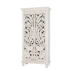 Wohnen White Wash Schrank - dekoratives Design - Snake