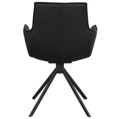 Wohnen White Wash Tisch & Lederstühle - Senatau (siebenteilig)