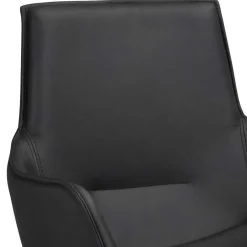 Wohnen White Wash Tisch & Lederstühle - Senatau (siebenteilig)