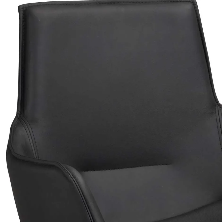 Wohnen White Wash Tisch & Lederstühle - Senatau (siebenteilig)