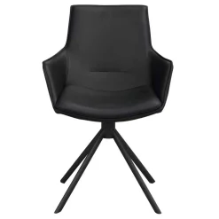 Wohnen White Wash Tisch & Lederstühle - Senatau (siebenteilig)