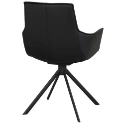 Wohnen White Wash Tisch & Lederstühle - Senatau (siebenteilig)