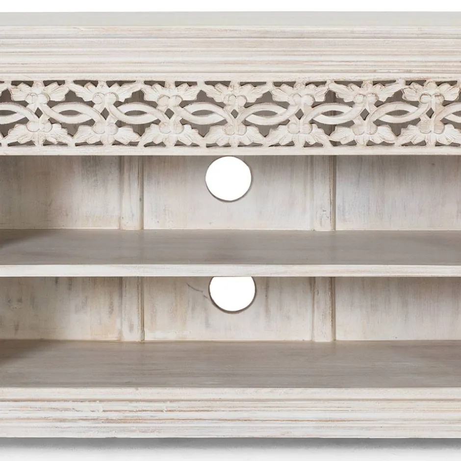 White Wash TV Lowboard - dekoratives Design - Snake^Wohnen Sale