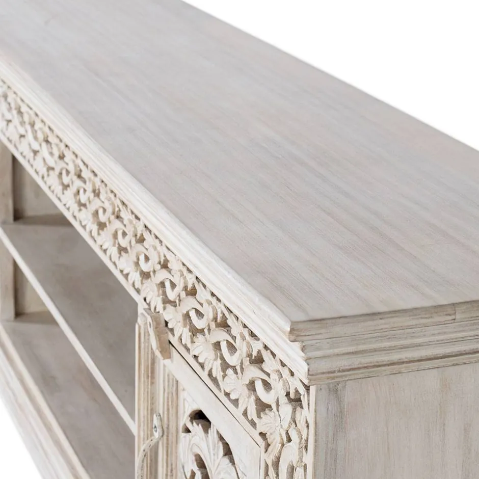 White Wash TV Lowboard - dekoratives Design - Snake^Wohnen Sale