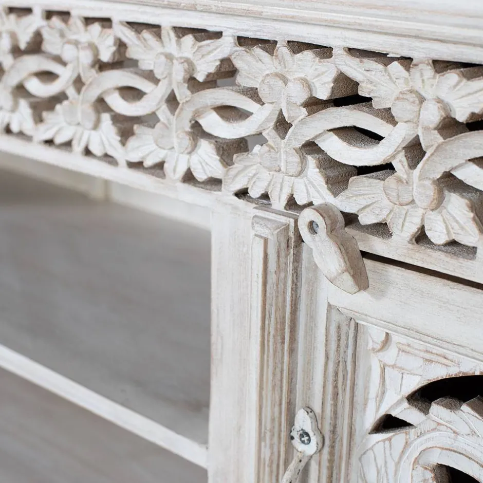 White Wash TV Lowboard - dekoratives Design - Snake^Wohnen Sale