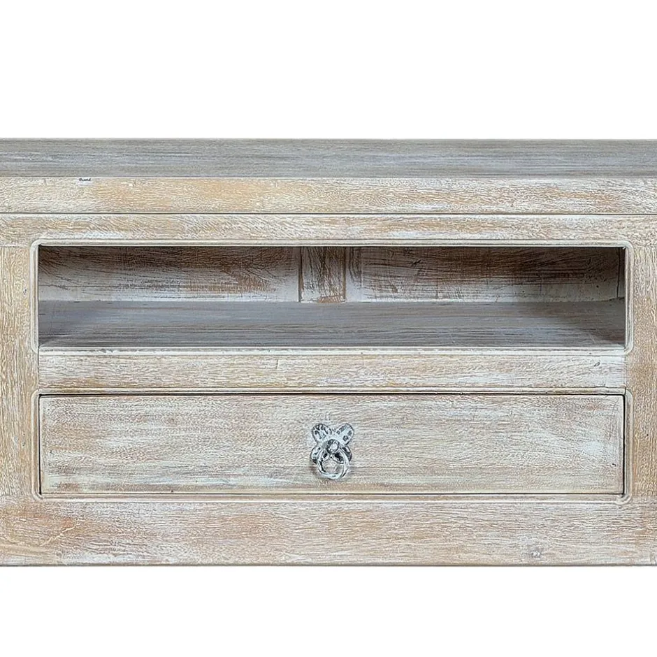 White Wash TV Lowboard - Shabby Chic - Catlony^Wohnen