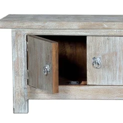 White Wash TV Lowboard - Shabby Chic - Catlony^Wohnen