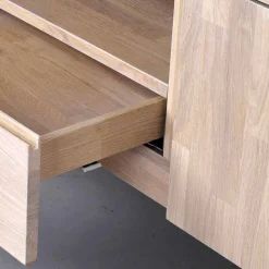 Wohnen White Wash TV Lowboard aus Eiche - Dioca