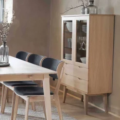 White Wash Vitrine im Skandi Design - Pessoa^Wohnen Hot