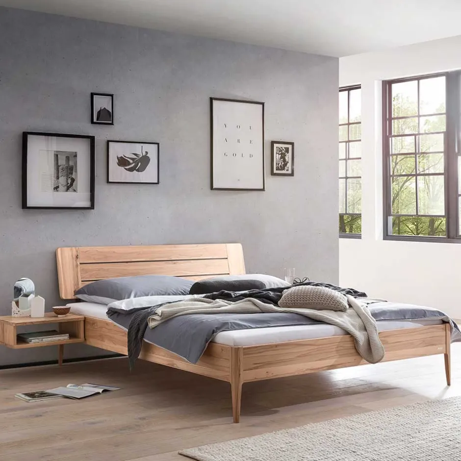 Wohnen Wildbuche Bett mit 140 cm Breite modern - Sesedra