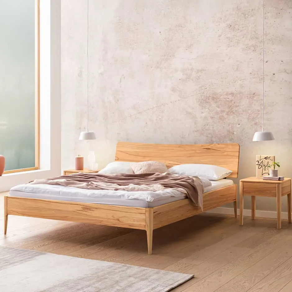 Wohnen Wildbuche Doppelbett in 160x200 oder 180x200 - Urezzas