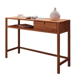 Wildbuche Schreibtisch mit Schublade & Fach - Indrya^Wohnen Discount