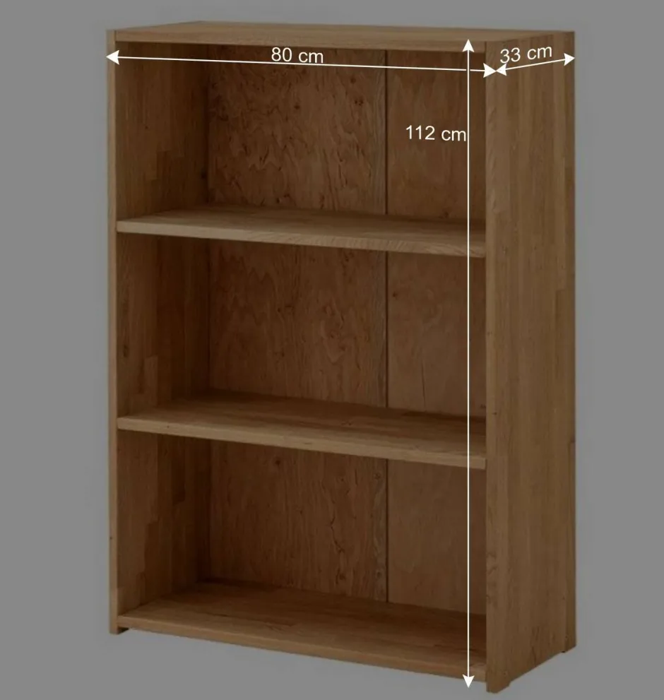 Wildeiche Aktenregal aus Massivholz - Rosenna^Wohnen Best