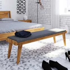 Wohnen Wildeiche Bank für die Wohnung mit Polster - Hardus