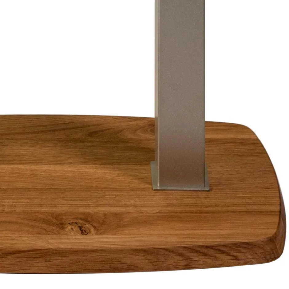 Wildeiche Beistelltisch auf Rollen - Jelka^Wohnen Online