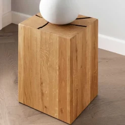 Wohnen Wildeiche Beistelltisch in Blockform - Acapella