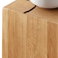 Wohnen Wildeiche Beistelltisch in Blockform - Acapella