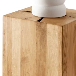 Wohnen Wildeiche Beistelltisch in Blockform - Acapella