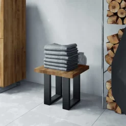 Wohnen Wildeiche Beistelltisch Manzey massiv geölt