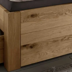 Wohnen Wildeiche Bett mit vier Schubladen modern - Zennian