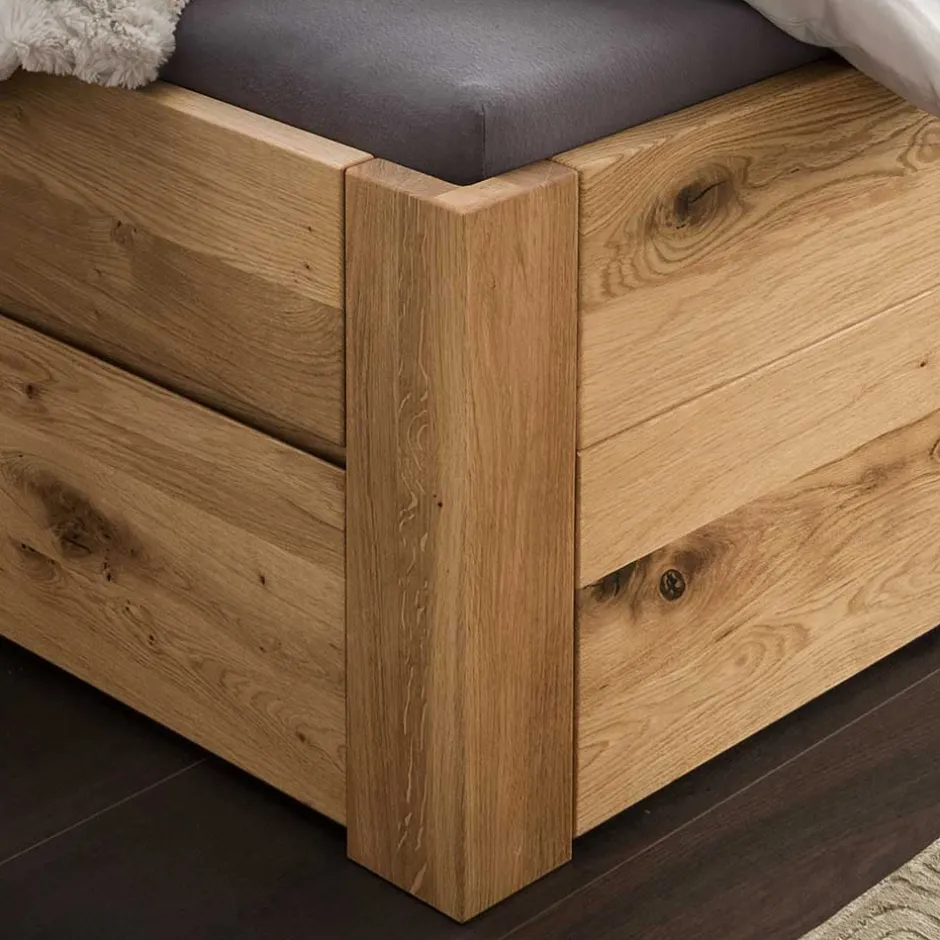 Wohnen Wildeiche Bettanlage mit Stauraum - Zennian (dreiteilig)