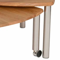 Wohnen Wildeiche Couchtisch ausdrehbar - Delphima