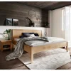 Wildeiche Doppelbett mit Holzkopfteil - Adeira^Wohnen Best