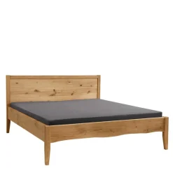 Wildeiche Doppelbett mit Holzkopfteil - Adeira^Wohnen Best