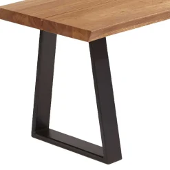 Wildeiche Eckbank mit Bügelgestell - Sympatia^Wohnen Sale